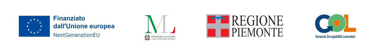 Trenino loghi GOL Piemonte politiche attive GOL